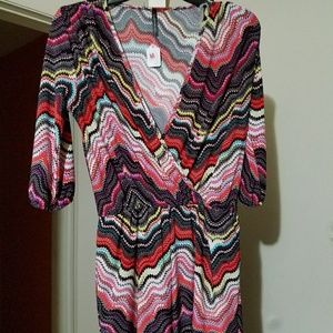 Chevron Print Short Romper Size Medium